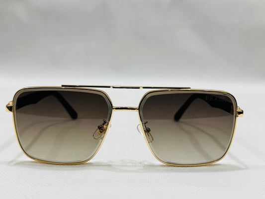 Prada-23266 – Gold Frame – Brown Gradient –Sunglasses