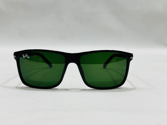 Rayban-RB4347– Black & Red – Green Lenses – Sunglasses